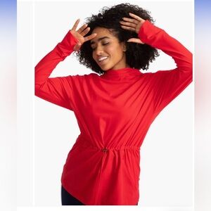 Kinona Vibrant Red Apres Women's Hoodie Anorak Large